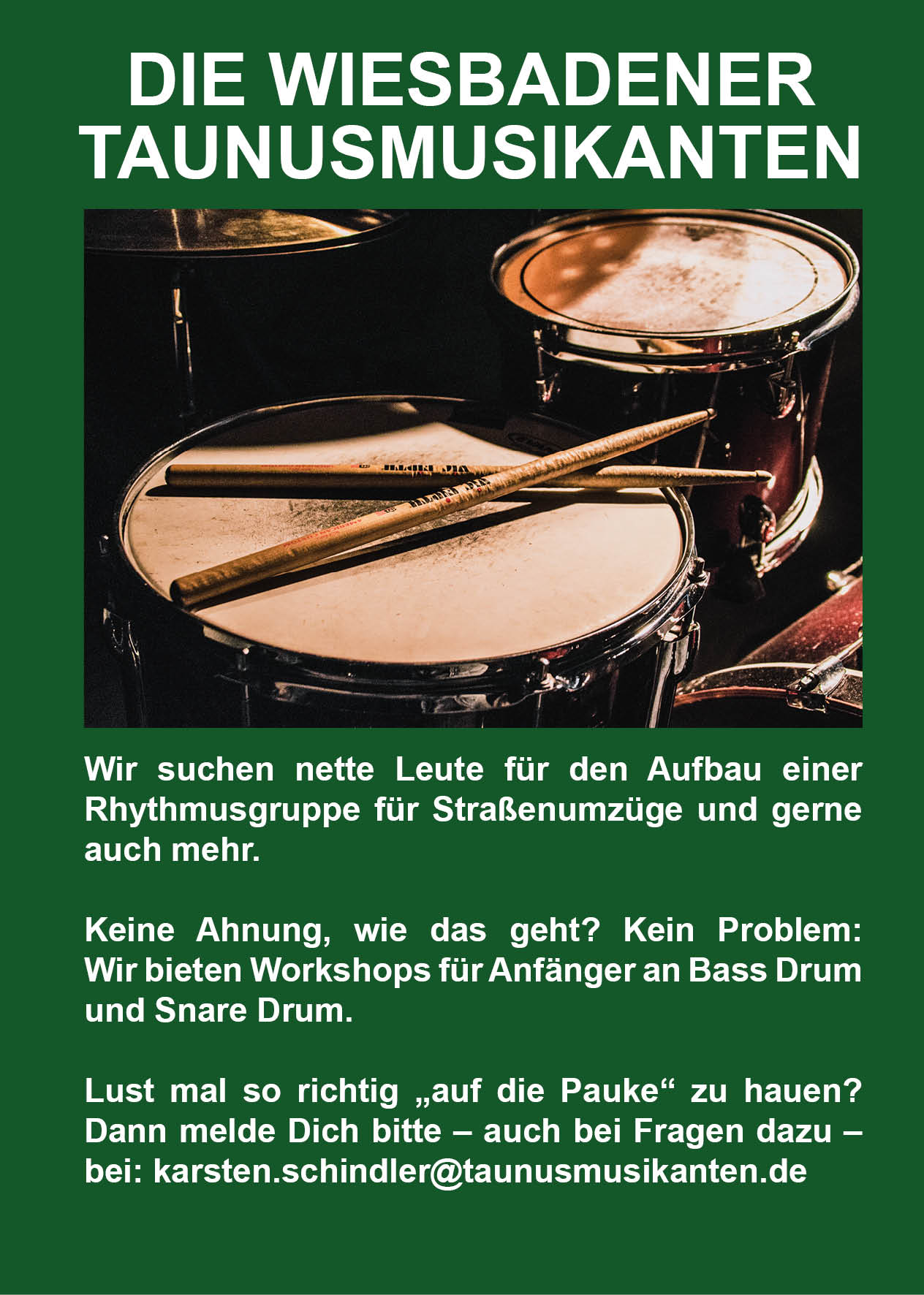 Komm in unsere Rhythmus-Gruppe