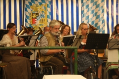 Die Bühne war voll und die Stimmung groß, hier unsere Klarinetten in voller Pracht!