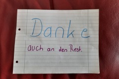 Eine Nachricht einer Schülerin, die erstmals mitproben durfte, war eine der Kirschen auf diesem tollen Sahnekuchen!