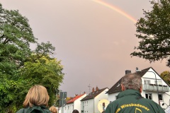 Das Highlight: Auch der Himmel nahm am Lampionsumzug teil - genau so wie wir Taunusmusikanten!