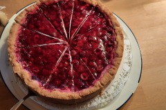 Das hatten wir uns dann aber auch verdient! Himbeer-Vanillekäsekuchen!
