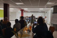... und hörte aufmerksam zu! Danach brandete jedes Mal großer Applaus auf! Zurecht!