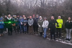 So langsam trudelten die Taunusmusikanten zur Lichterwanderung ein!